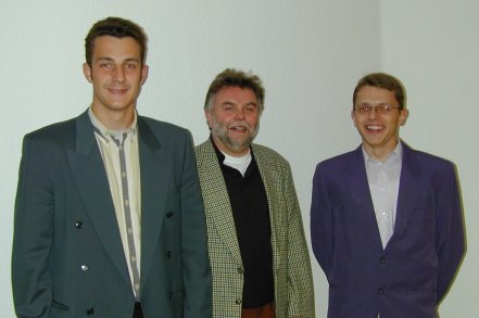 Professor Nett mit Diplomanden